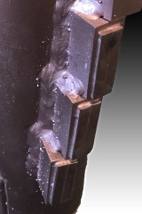 PCD Bohrkrone Typ ST3K Detailaufnahme PCD Bohrkrone Typ ST3K Detailaufnahme